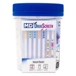 5 PANEL DRUG TEST CUP W/6 Adulterants - FDA Cleared & CLIA-Waived - Halux  Diagnostic